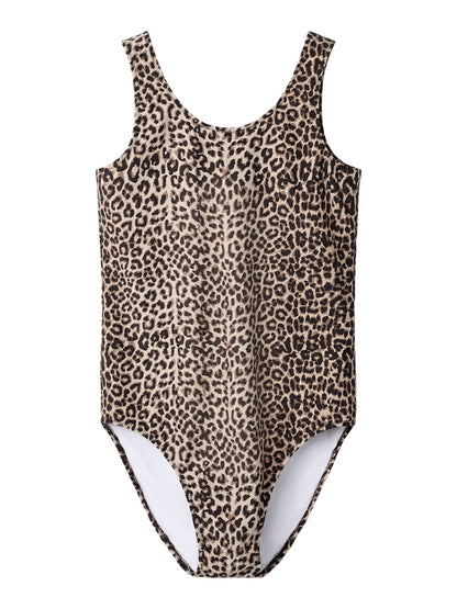 Baddräkt Zanimal Mönstrad Leo Beige