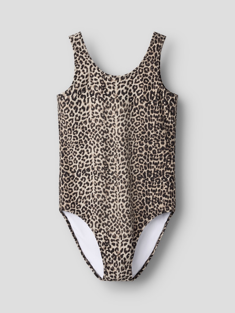 Baddräkt Zanimal Mönstrad Leo Beige