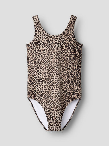 Baddräkt Zanimal Mönstrad Leo Beige