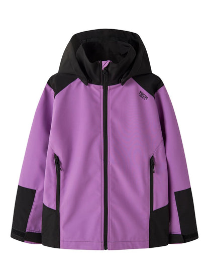 Jacka Softshell Alfa08 Tunn Vattentät Vindtät Andas Lila/Rosa