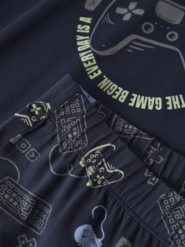 Pyjamas Långärmad Gamer Blå