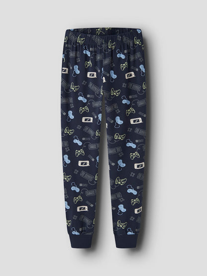 Pyjamas Långärmad Gamer Blå