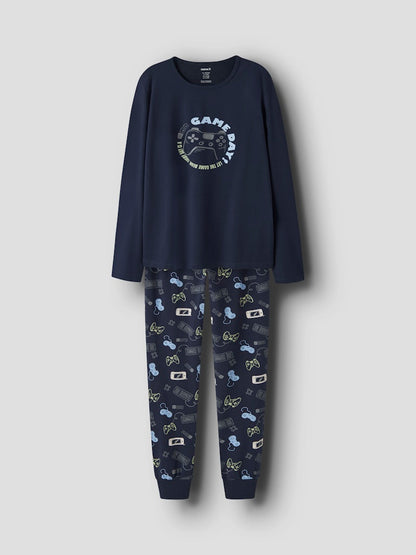 Pyjamas Långärmad Gamer Blå