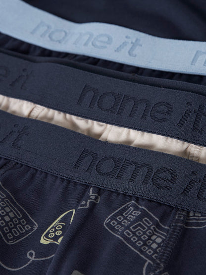 Kalsonger Boxer 3-Pack Game  Blå/Beige/Blå