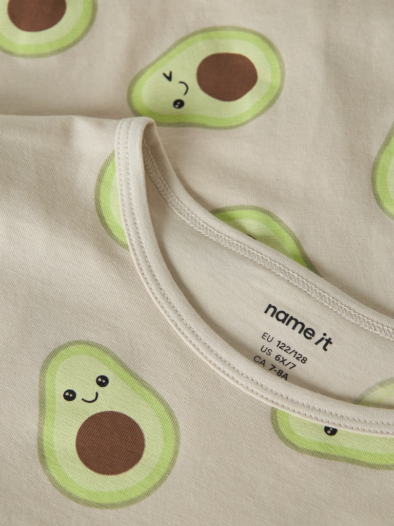 Pyjamas Långärmad Avocado K Beige