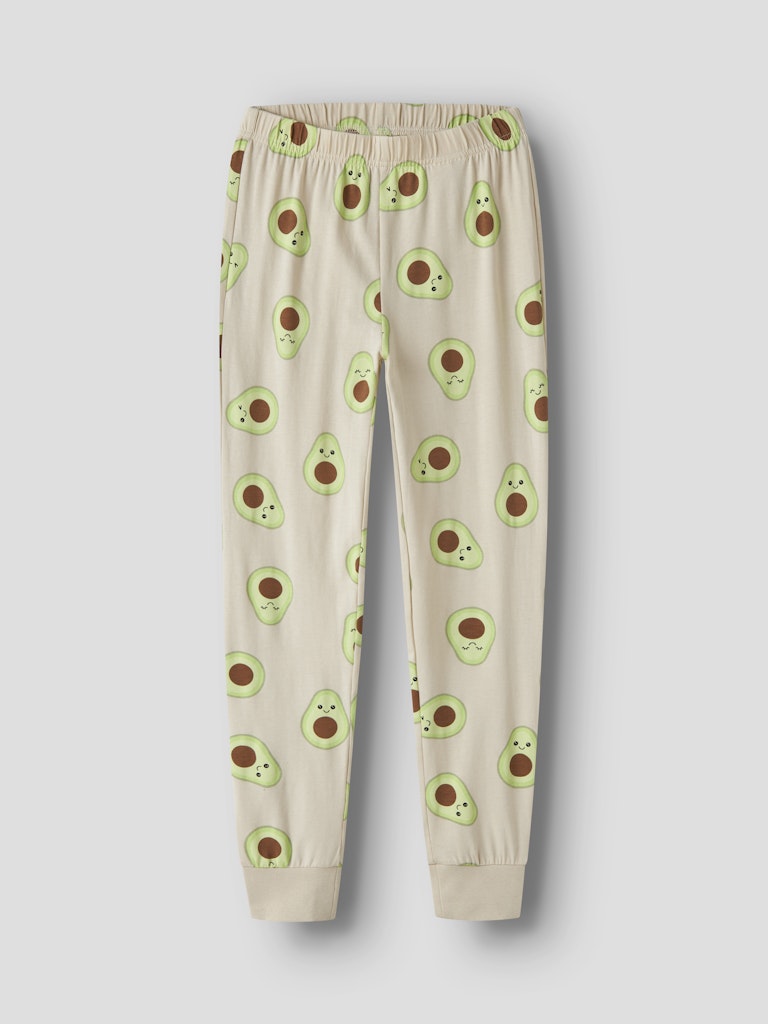 Pyjamas Långärmad Avocado M Beige