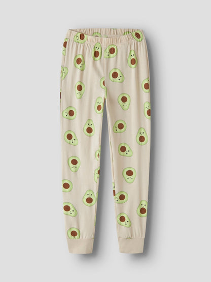 Pyjamas Långärmad Avocado M Beige