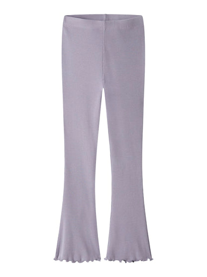 Bootcut Leggings/Byxa Nakal Ribbad Lila