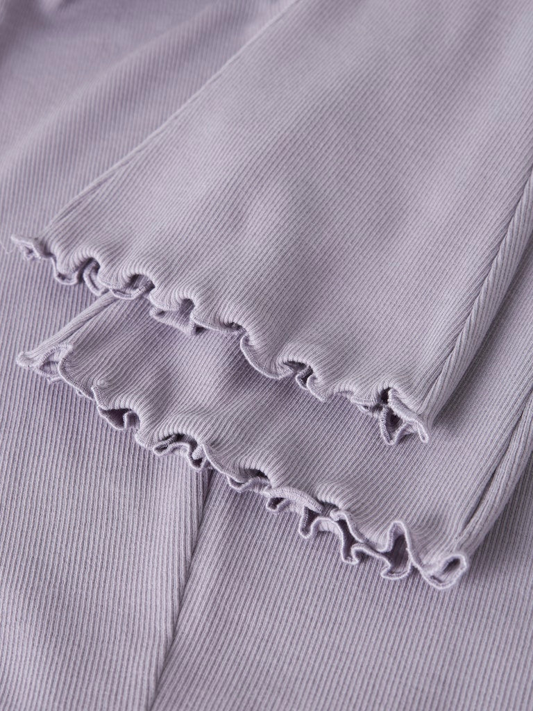 Bootcut Leggings/Byxa Nakal Ribbad Lila