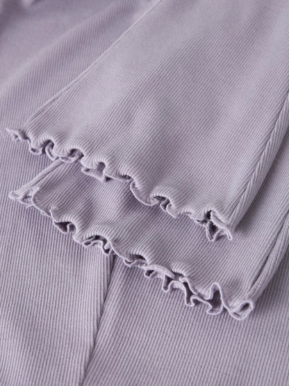 Bootcut Leggings/Byxa Nakal Ribbad Lila