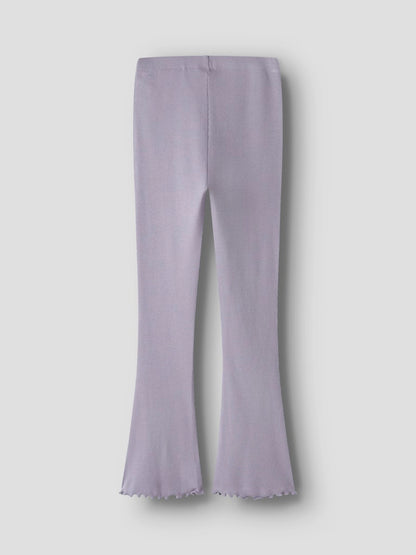 Bootcut Leggings/Byxa Nakal Ribbad Lila