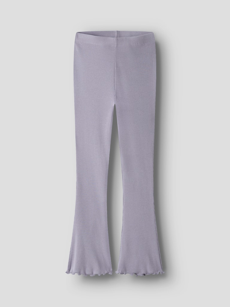 Bootcut Leggings/Byxa Nakal Ribbad Lila