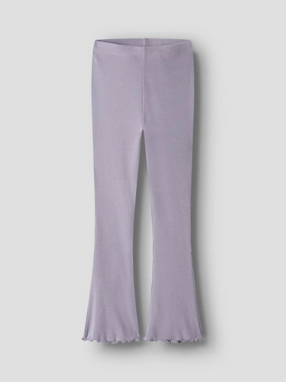 Bootcut Leggings/Byxa Nakal Ribbad Lila