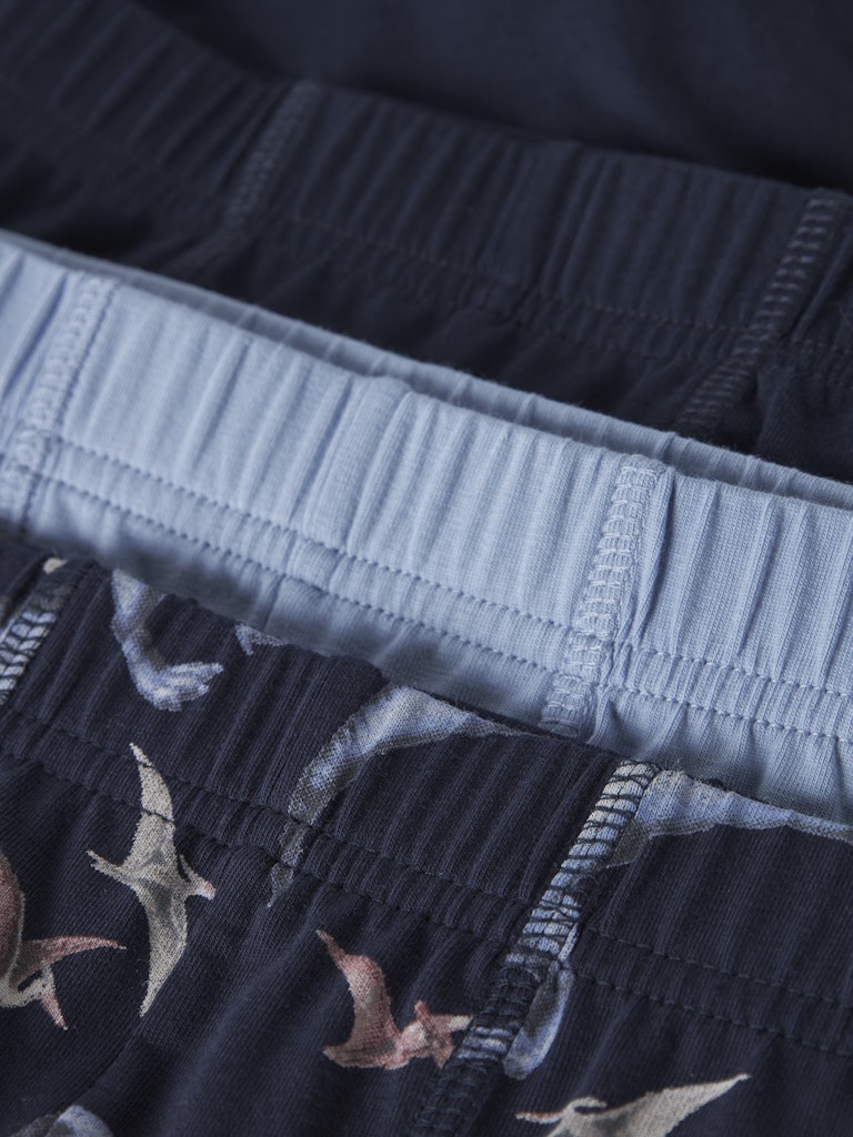 3-P Kalsonger Dinosarier Blå/Ljusblå/Blå