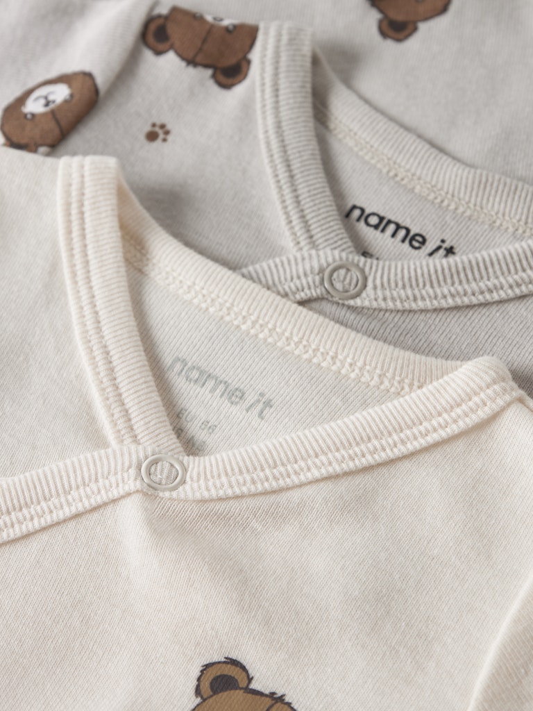 Omlottbody 2-pack Nallar Beige