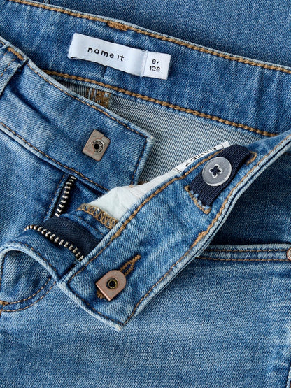 Bootcutjeans Polly Bakfickor Ficklock Brodyr Medium Blå