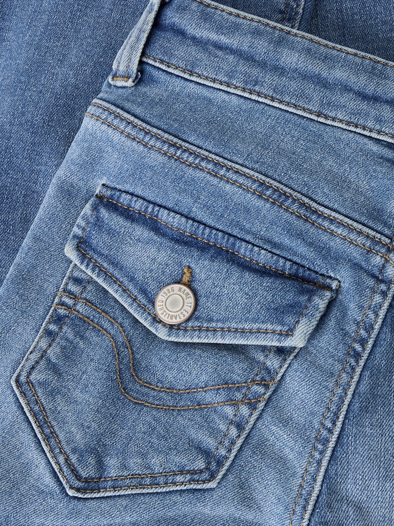 Bootcutjeans Polly Bakfickor Ficklock Brodyr Medium Blå