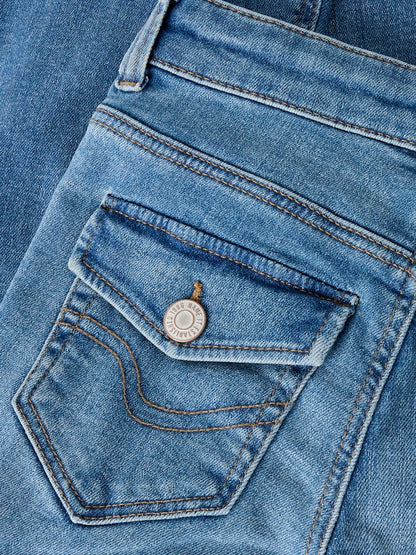 Bootcutjeans Polly Bakfickor Ficklock Brodyr Medium Blå
