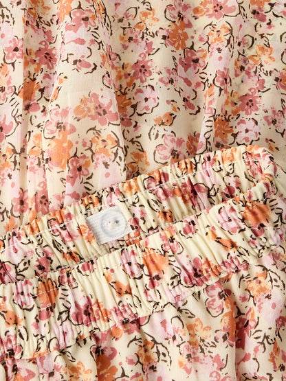 Skort Kjol/Shorts Hansin Mönstrad Rosa/Orange