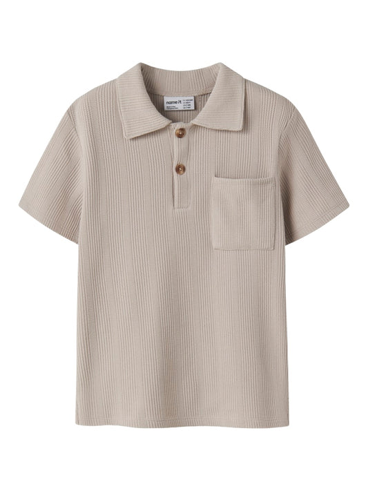 Piké Haksi Kortärmad Enfärgad Beige