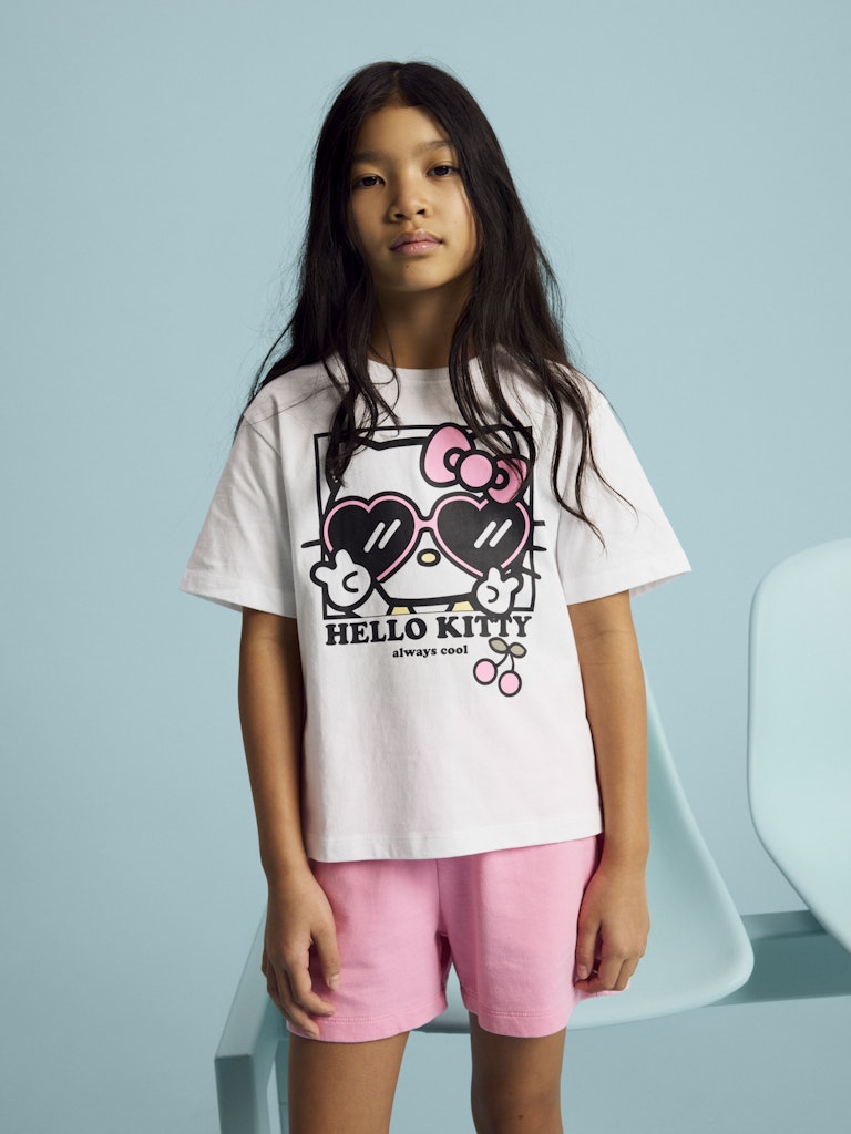Topp Hello Kitty Kortärmad Afira Vit