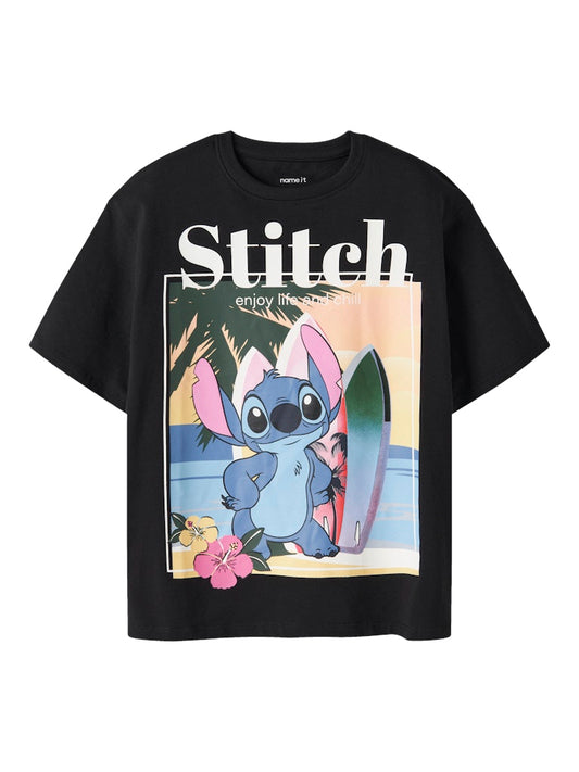 Topp Stitch Kortärmad Aftina Svart