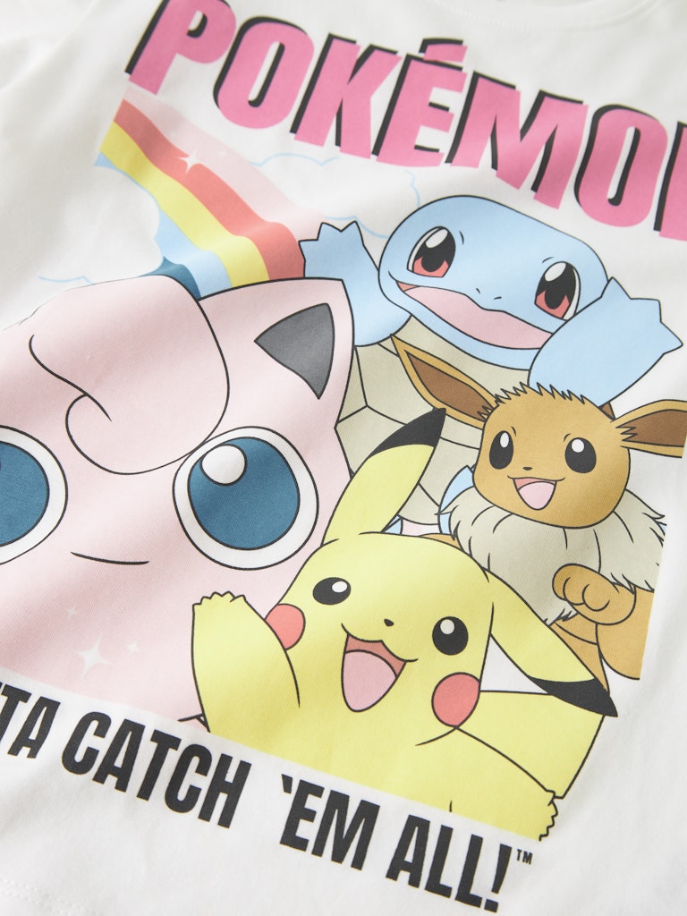 Topp Pokémon Kortärmad Mysa Vit
