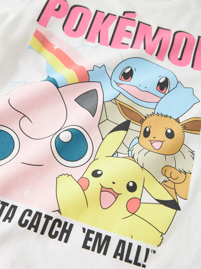 Topp Pokémon Kortärmad Mysa Vit