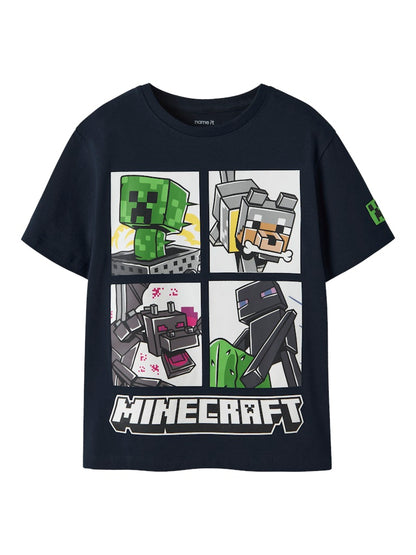T-shirt Minecraft Kortärmad Mykin Blå