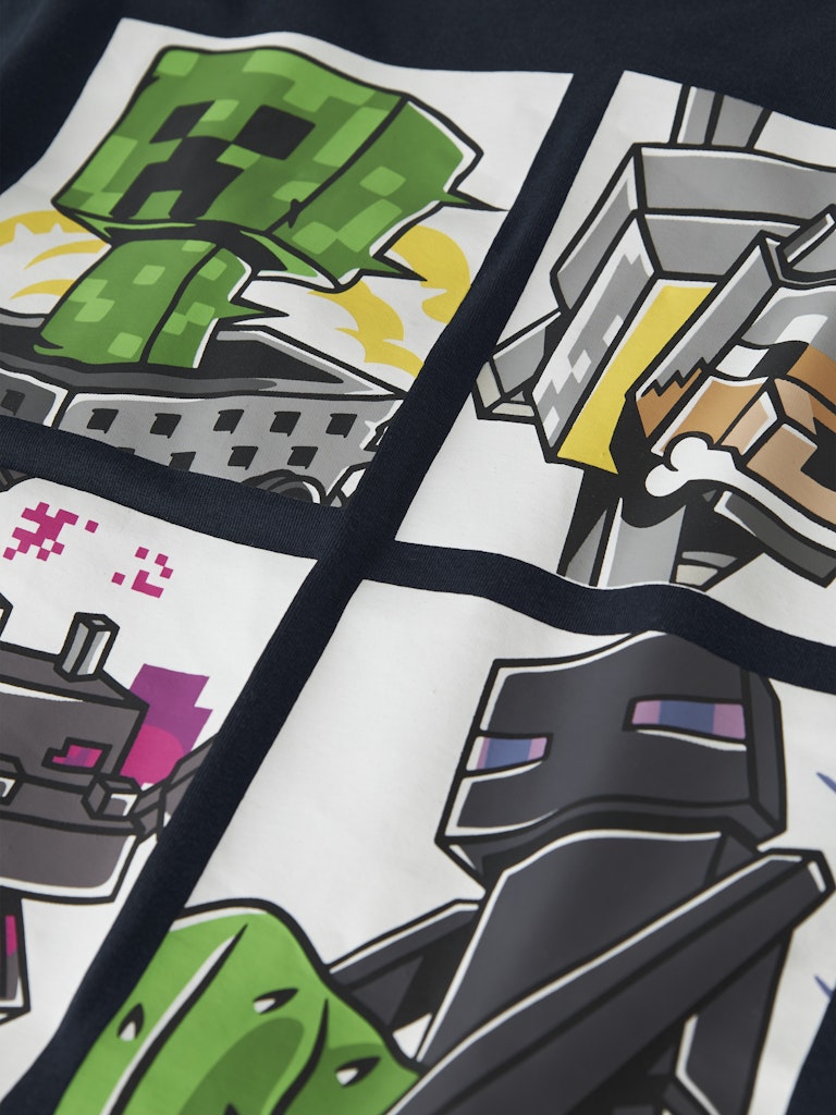 T-shirt Minecraft Kortärmad Mykin Blå