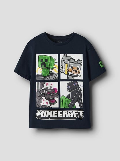 T-shirt Minecraft Kortärmad Mykin Blå