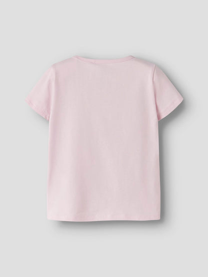 T-shirt Stitch Kortärmad Ann Glitter Rosa