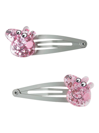 Hårspännen Greta Gris 2-pack Arna Grön/Rosa