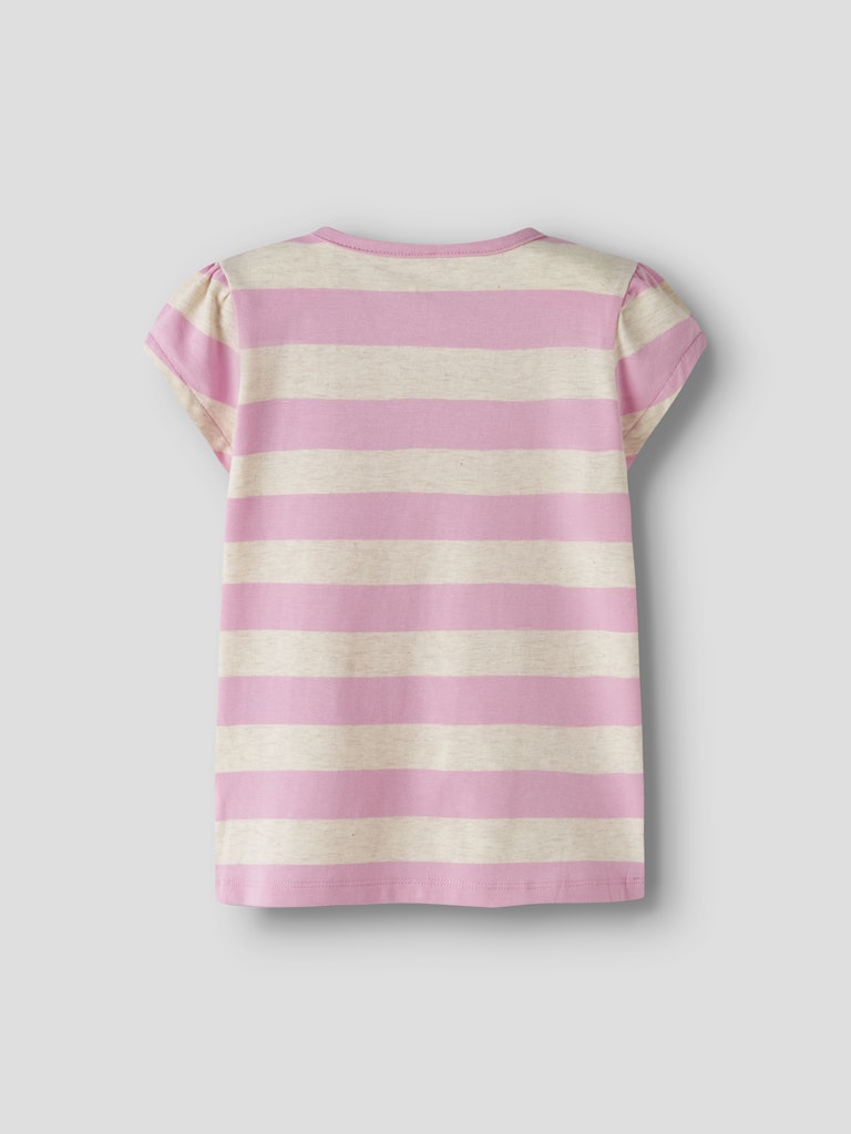 Kortärmad Topp Greta Gris Randig Arra Rosa