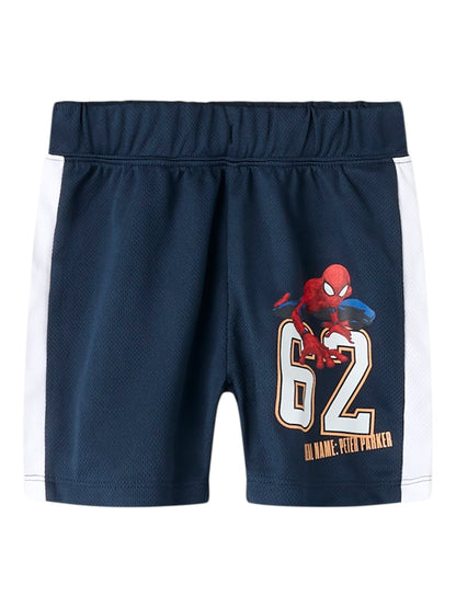 Shorts Spiderman Poly Anri Marinblå