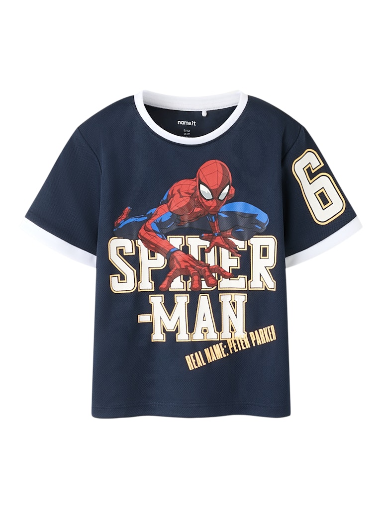 T-shirt Kortärmad Spiderman Poly Anri Marinblå
