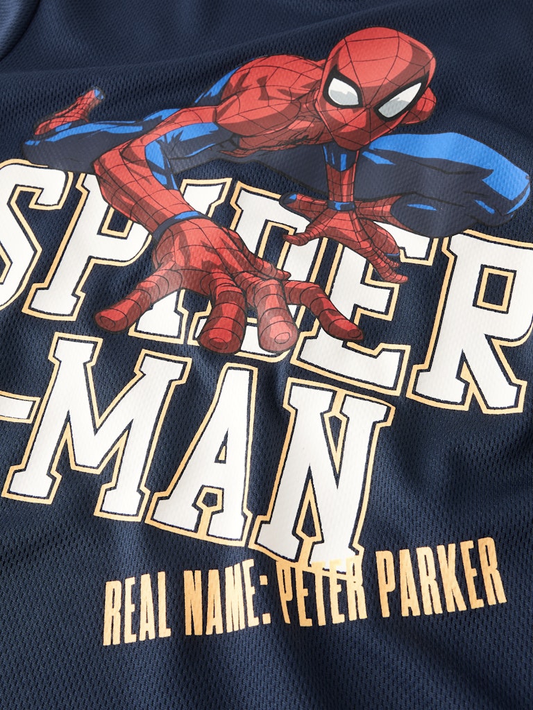 T-shirt Kortärmad Spiderman Poly Anri Marinblå