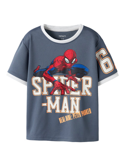 T-shirt Kortärmad Spiderman Poly Anri Blå