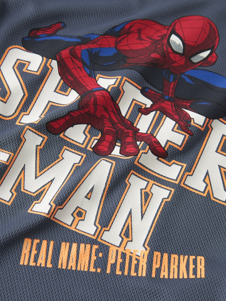 T-shirt Kortärmad Spiderman Poly Anri Blå