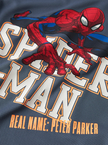 T-shirt Kortärmad Spiderman Poly Anri Blå