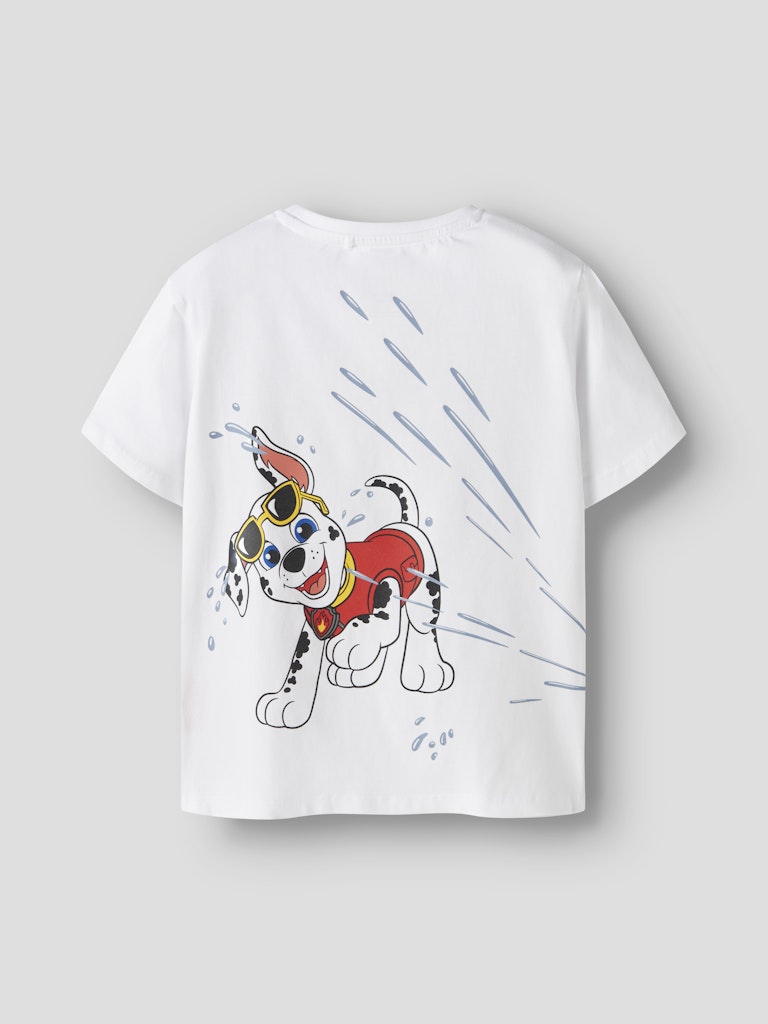 T-shirt Paw Patrol Chase Marshall Rubble Macas Vit