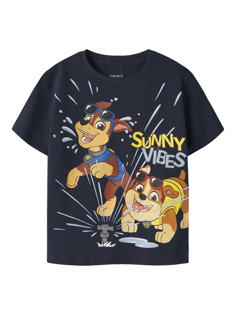 T-shirt Paw Patrol Chase Marshall Rubble Macas Marinblå