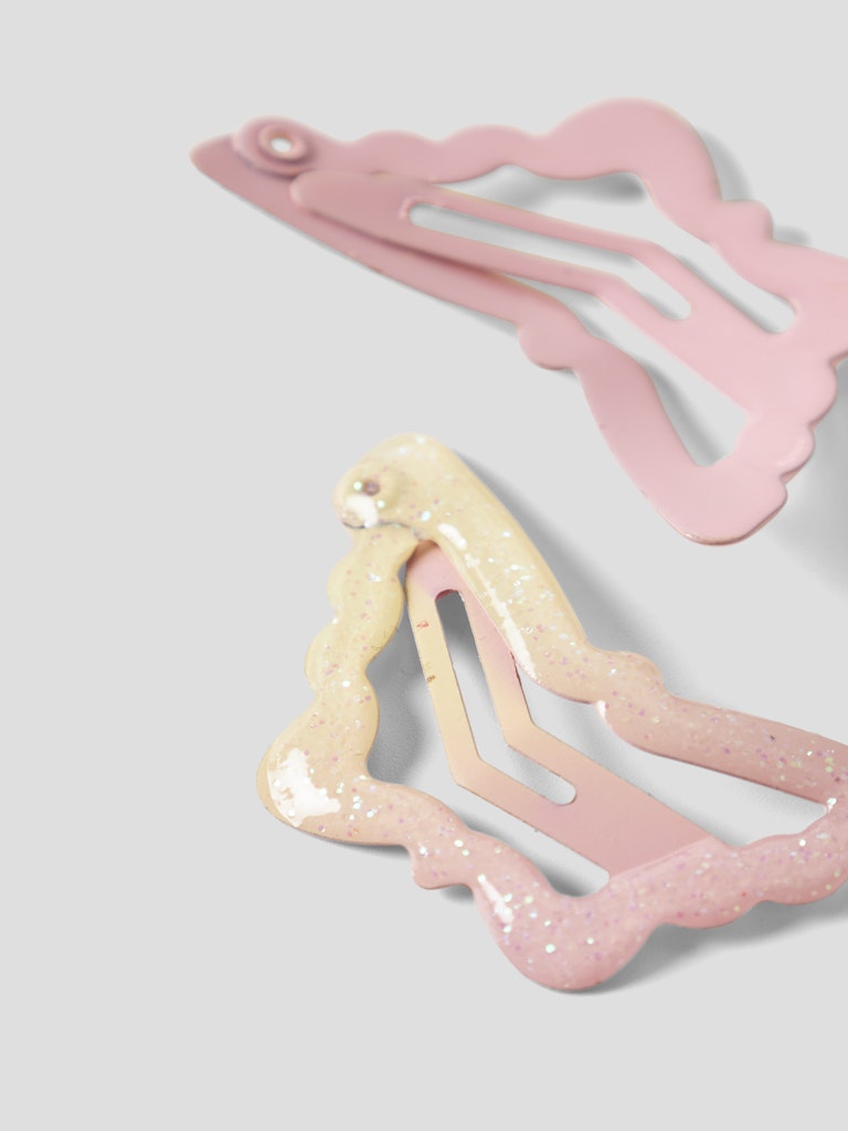 Hårspännen 2-p Fjäril Gul