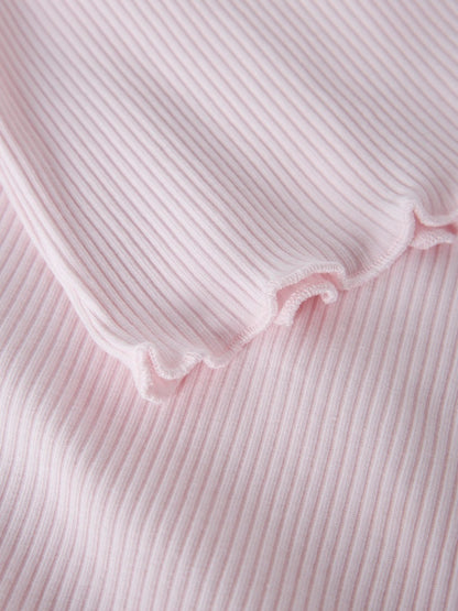 Topp Horto Ribbad Enfärgad Rosa