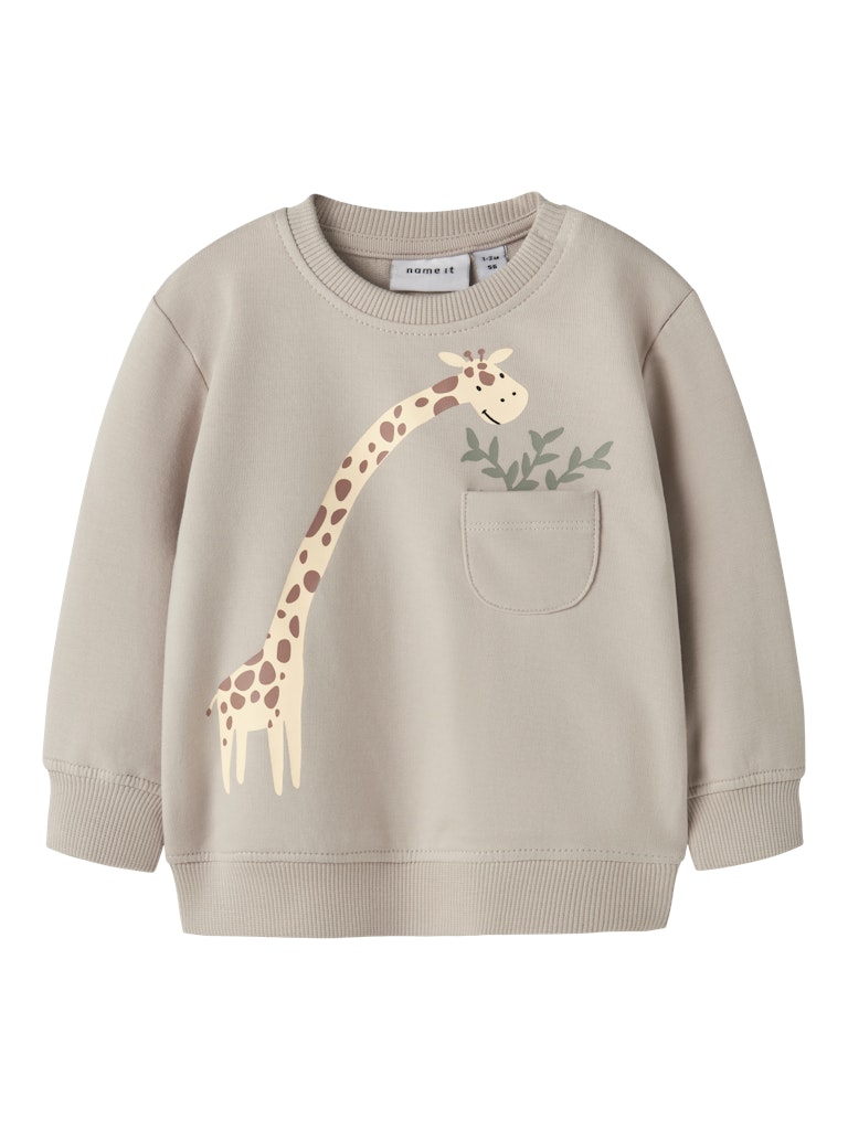 Sweattröja Giraff Hall Beige