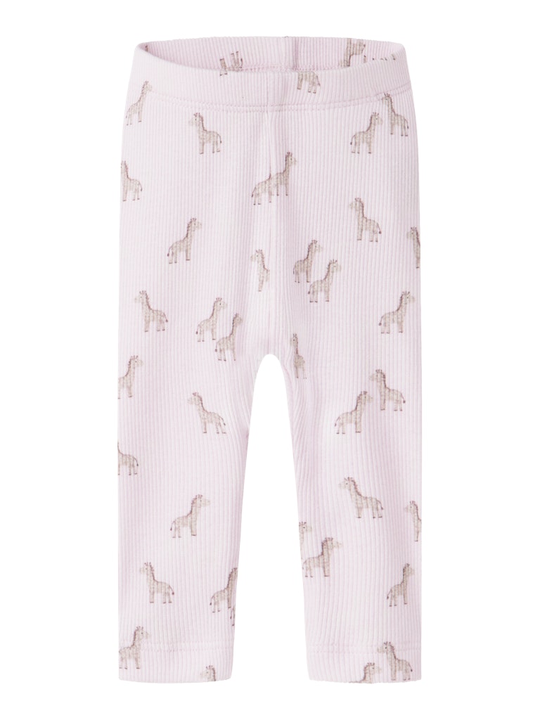 Leggings Giraffer Ribbad Halena Rosa