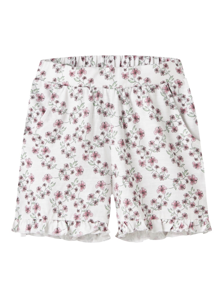 Shorts Hailedo Mönstrade Blommor Vit
