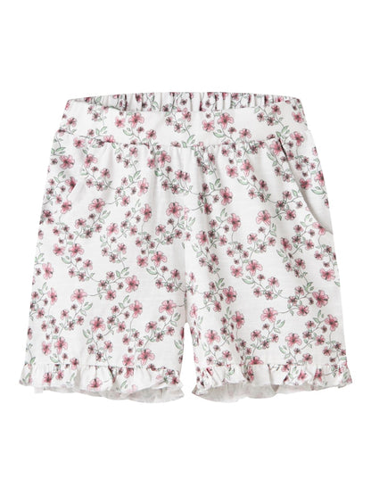 Shorts Hailedo Mönstrade Blommor Vit