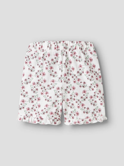 Shorts Hailedo Mönstrade Blommor Vit