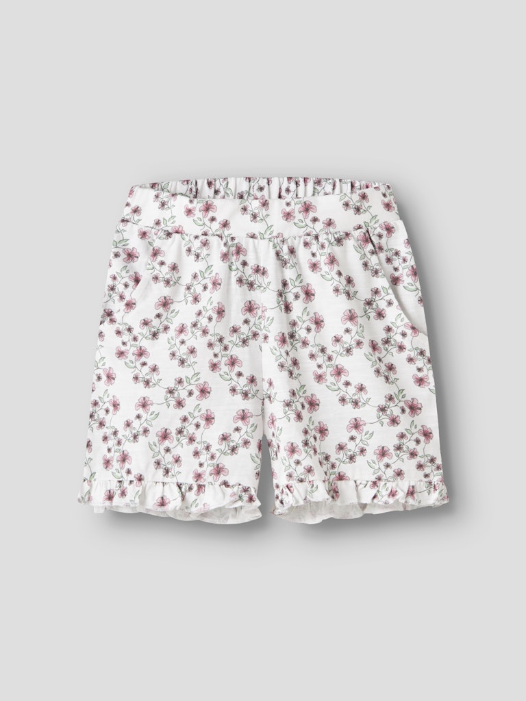 Shorts Hailedo Mönstrade Blommor Vit